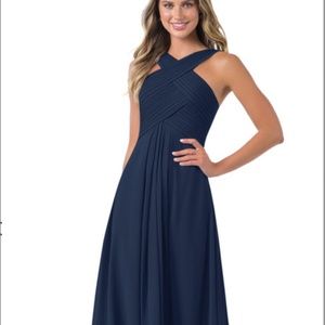 Azazie Navy Blue Formal Gown size 0